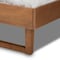 Baxton Studio Lucie Modern Walnut Brown Finished Wood King Size Platform Bed 184-11149-9412-Zoro - alternate 3